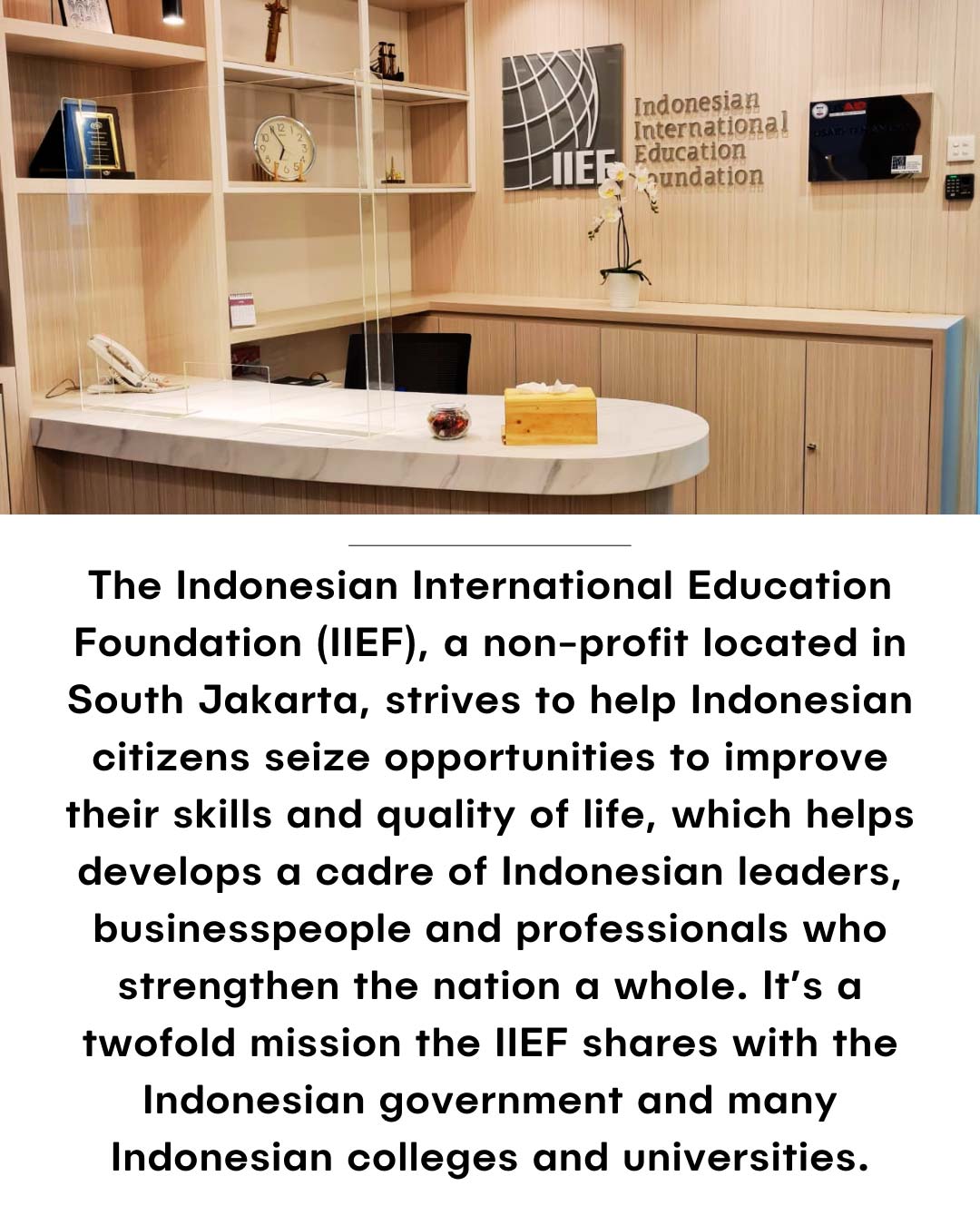 The Indonesian International Education Foundation uses the TOEFL ITP