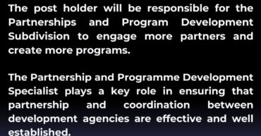 Partnership and Program Development Subdivision