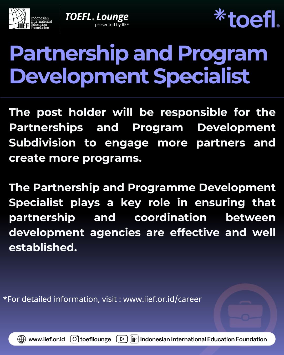 Partnership and Program Development Subdivision